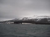 Vulkanasche in der Caldera von Deception Island