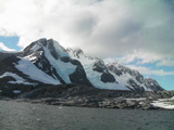 Jeanne Hill, Mount Guguen, Louise Peak, Gourdon Peak und Wandel Peak auf Booth Island