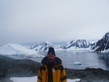 Auf dem Gipfel von Petermann Island, im Hintergrund: Einfahrt Lemaire Channel, Cape Cloos, Booth Island, Wandel Peak, Hovgaard Island