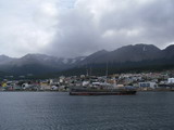 Rckblick auf Ushuaia mit dem Schlepper St. Christopher