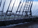 Schnee auf der Sedov