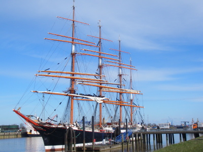 Die Sedov im Auenhafen von Emden