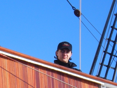 Second Mate Grigorij auf der Brcke