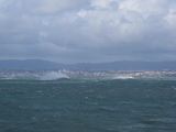 Brecher auf der Barre von Lissabon